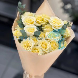 Букет роз Ласковый свет